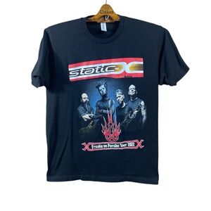 Static X Freaks On Parade Men’s/ Unisex Graphic Band Short Sleeve T-Shirt Size L
